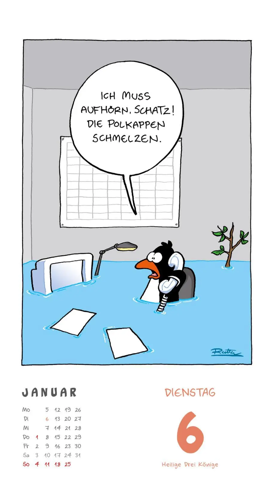 Bild: 9783830322412 | Shit happens Daily! - Tagesabreißkalender 2026 | Ralph Ruthe | 640 S.