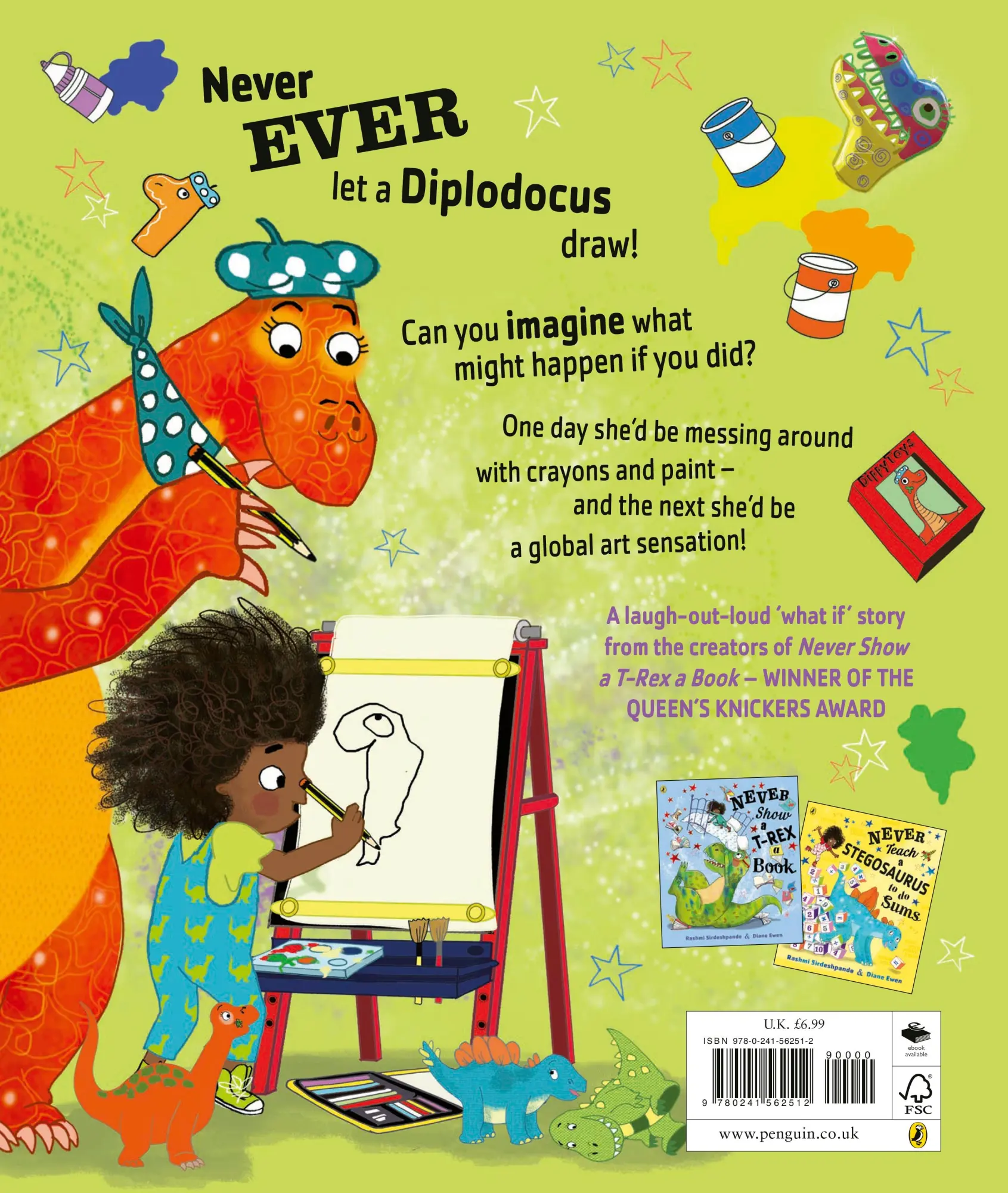 Rückseite: 9780241562512 | Never Let a Diplodocus Draw | Rashmi Sirdeshpande | Taschenbuch | 2022