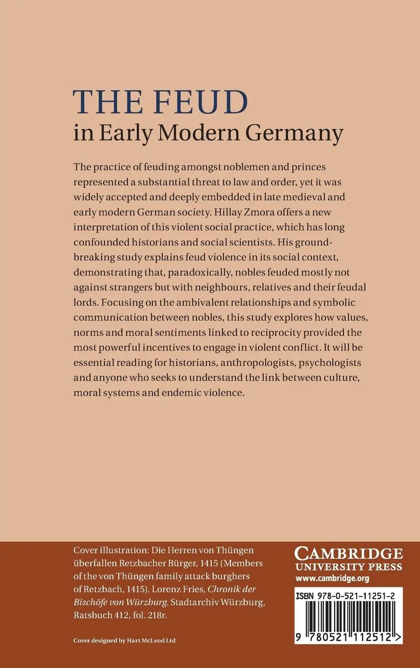 Rückseite: 9780521112512 | The Feud in Early Modern Germany | Hillay Zmora | Buch | Englisch