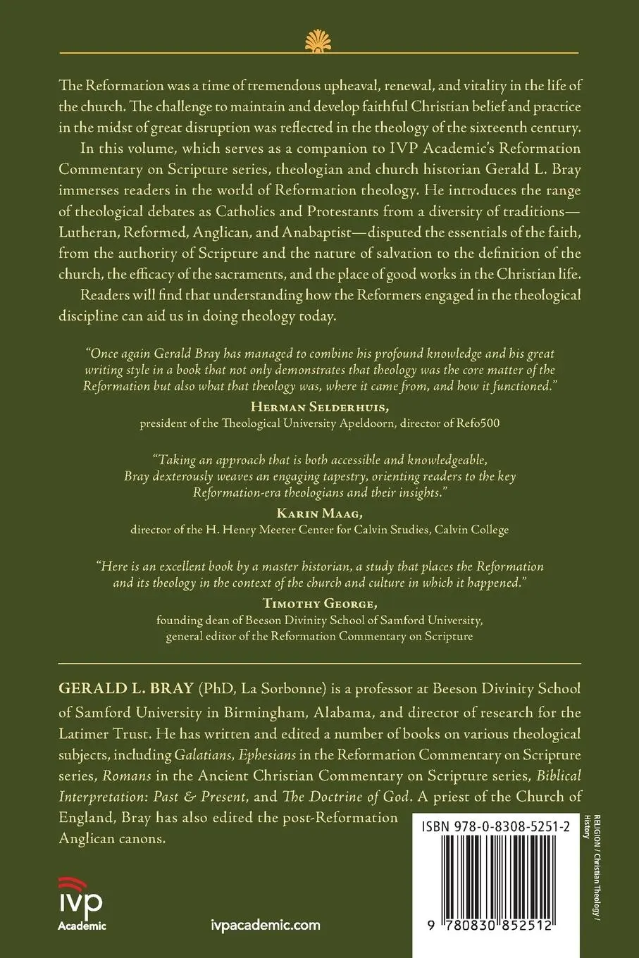 Rückseite: 9780830852512 | Doing Theology with the Reformers | Gerald L. Bray | Taschenbuch