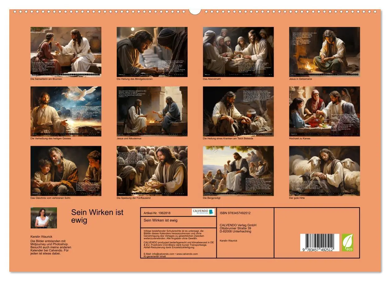Bild: 9783457492512 | Sein Wirken ist ewig (hochwertiger Premium Wandkalender 2026 DIN A2...