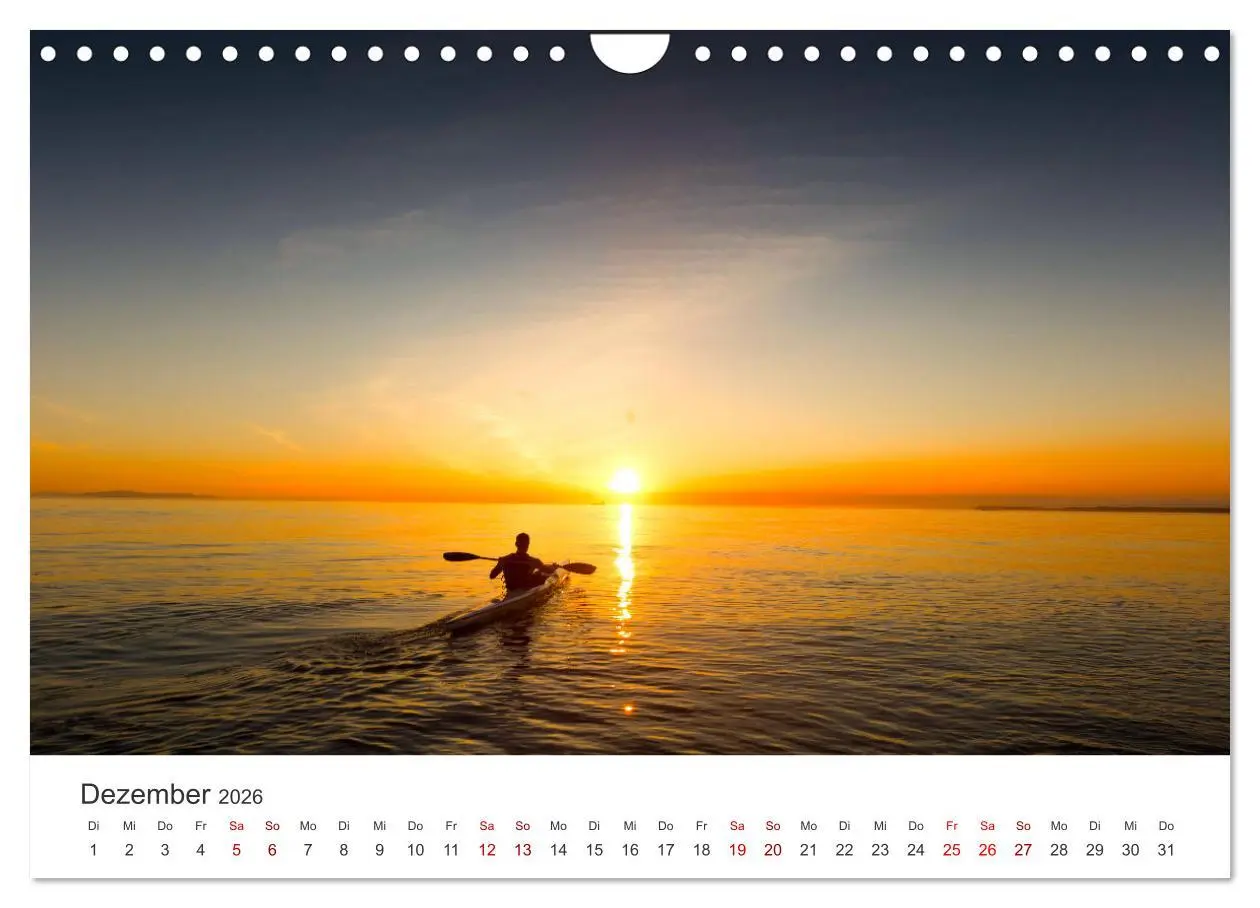Bild: 9783457562512 | Kajak - Ruhige Gewässer (Wandkalender 2026 DIN A4 quer), CALVENDO...