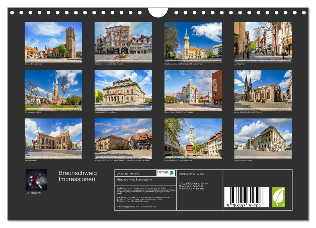Bild: 9783457702512 | Braunschweig Impressionen (Wandkalender 2026 DIN A4 quer), CALVENDO...