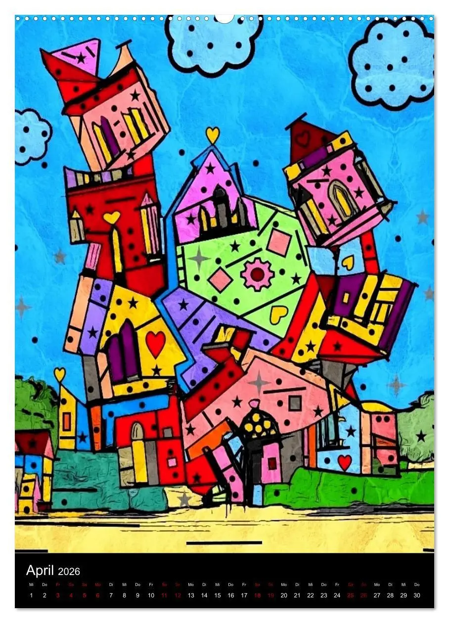 Bild: 9783516412512 | Die verrückte Welt der Popart von Nico Bielow (Wandkalender 2026...