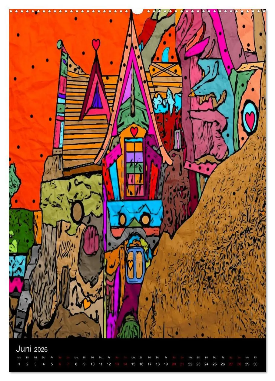 Bild: 9783516412512 | Die verrückte Welt der Popart von Nico Bielow (Wandkalender 2026...