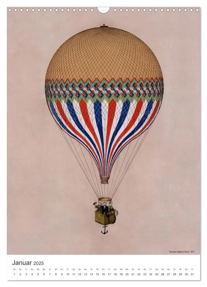 Bild: 9783435912612 | Ballonfahren Kalender (Wandkalender 2025 DIN A3 hoch), CALVENDO...