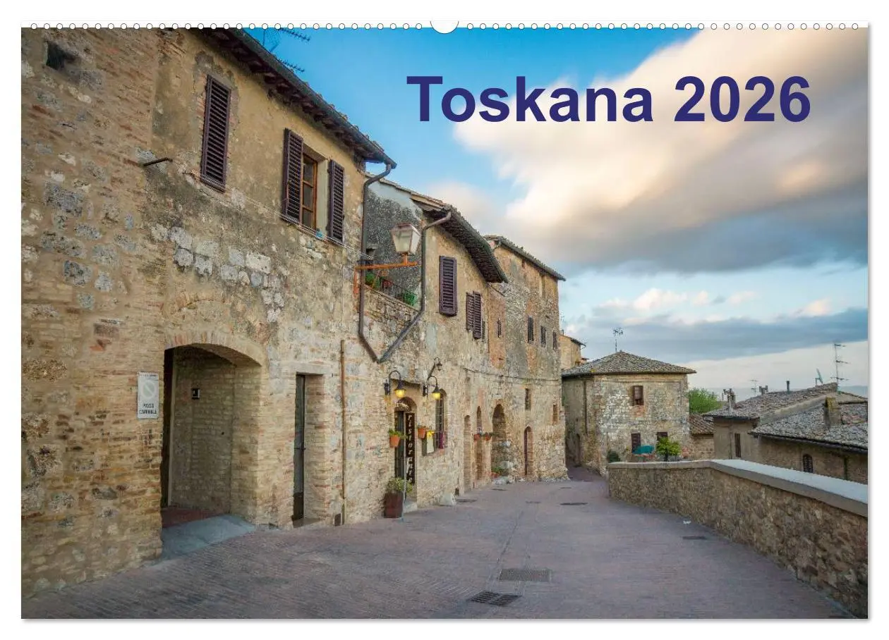 Cover: 9783516022612 | Toskana - 2026 (Wandkalender 2026 DIN A2 quer), CALVENDO...