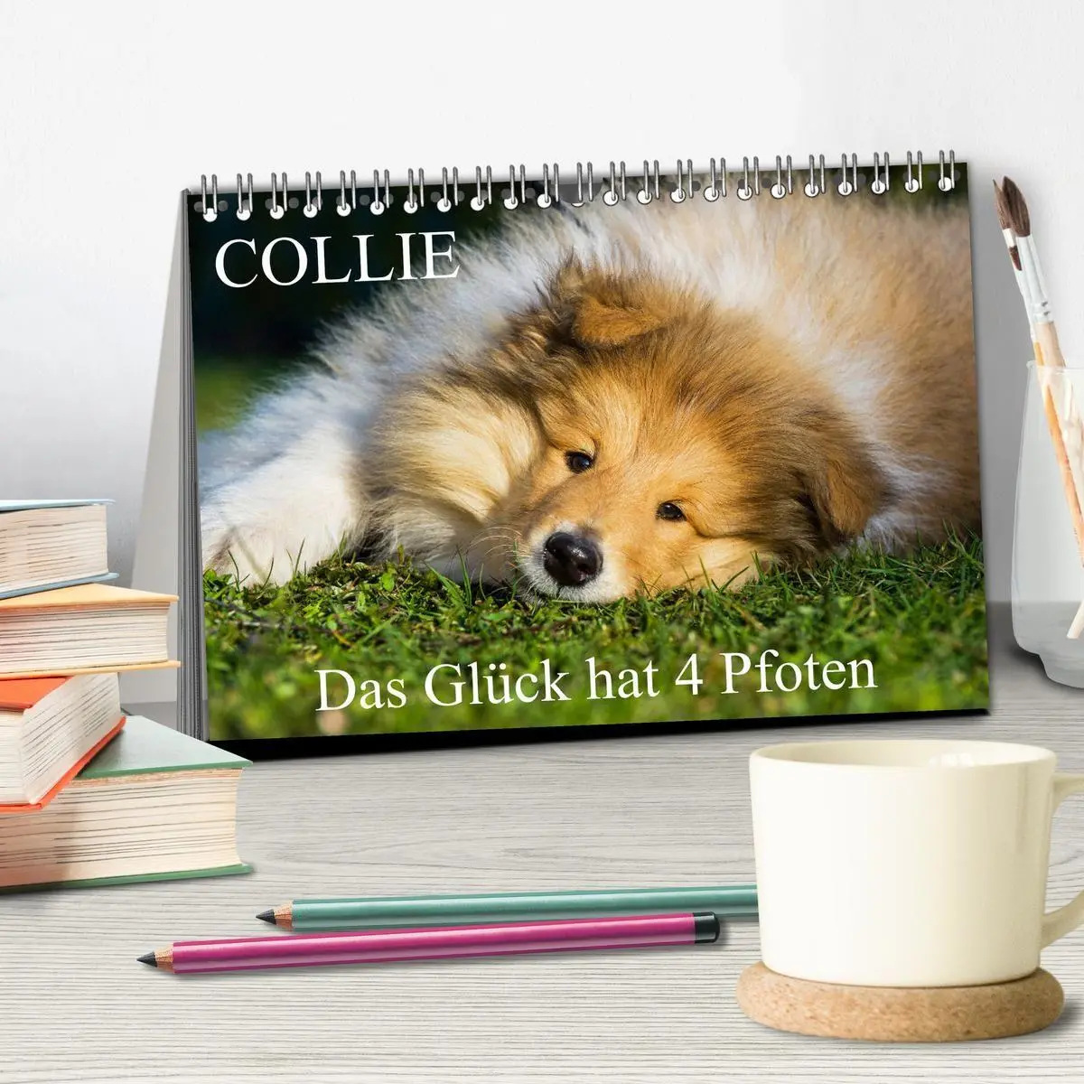 Bild: 9783569732612 | Collie - Das Glück hat 4 Pfoten (Tischkalender 2027 DIN A5 quer),...