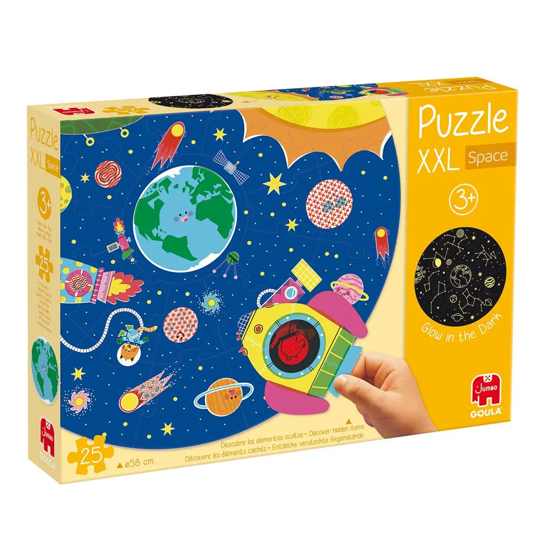 Bild: 8721017602712 | GOULA - XXL-Weltraum-Puzzle - 25 Teile | Spiel | Deutsch | 2025