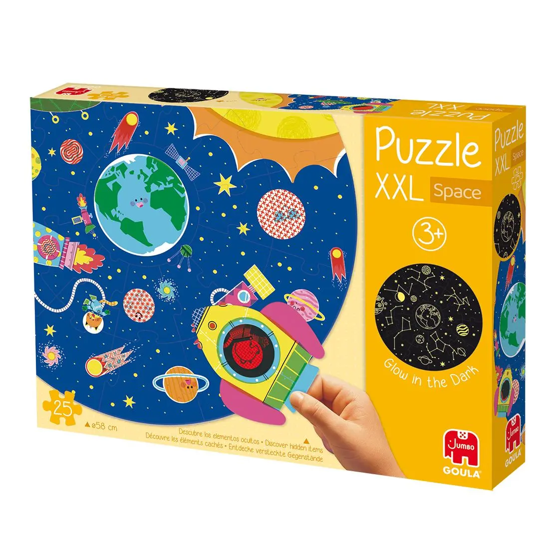 Bild: 8721017602712 | GOULA - XXL-Weltraum-Puzzle - 25 Teile | Spiel | Deutsch | 2025
