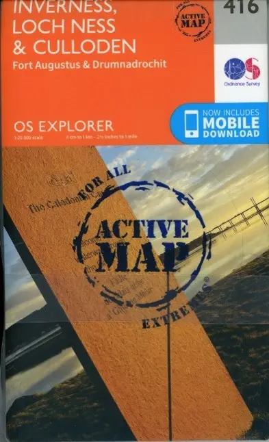 Cover: 9780319472712 | Inverness, Loch Ness and Culloden | Ordnance Survey | (Land-)Karte