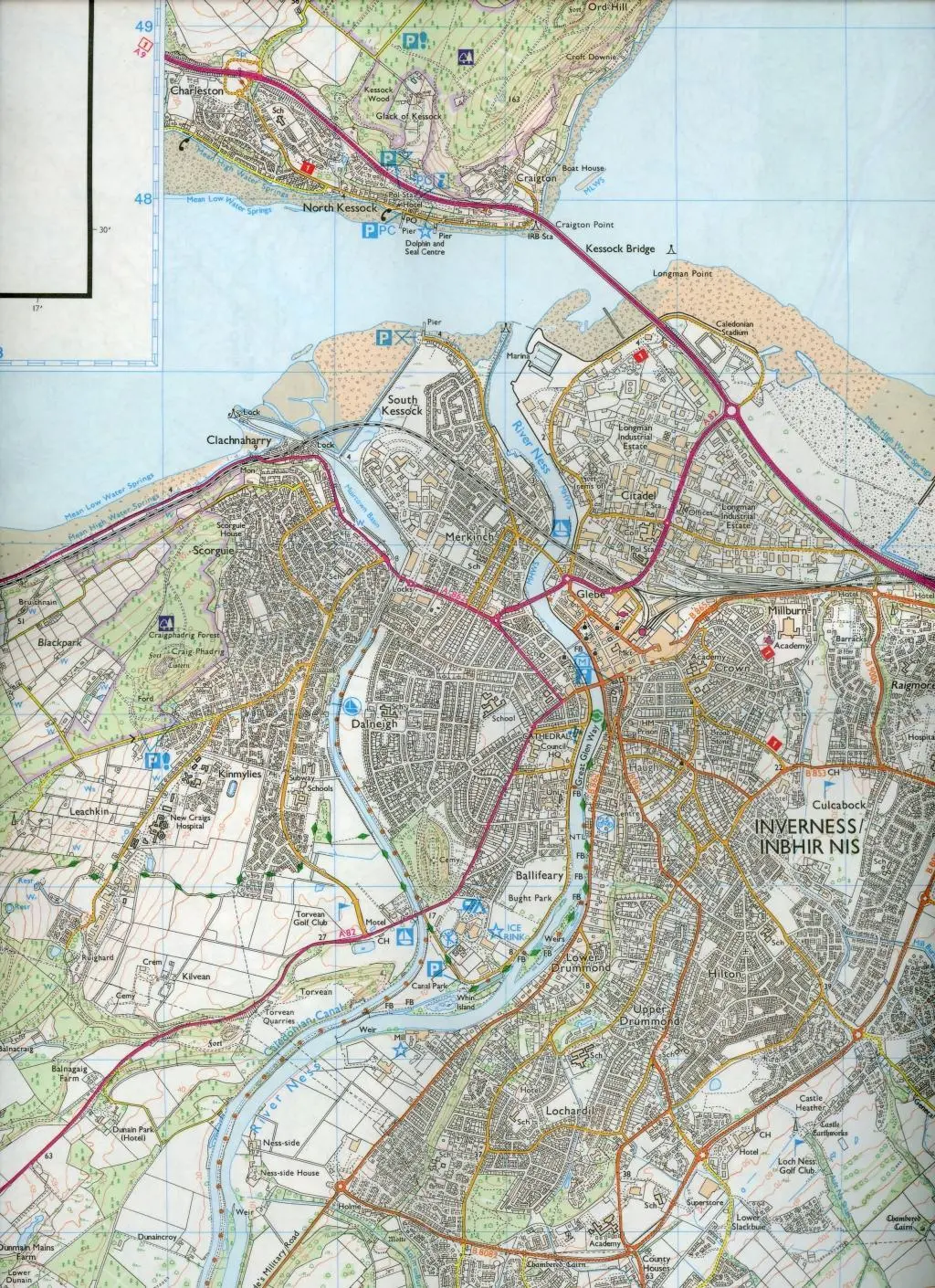 Bild: 9780319472712 | Inverness, Loch Ness and Culloden | Ordnance Survey | (Land-)Karte