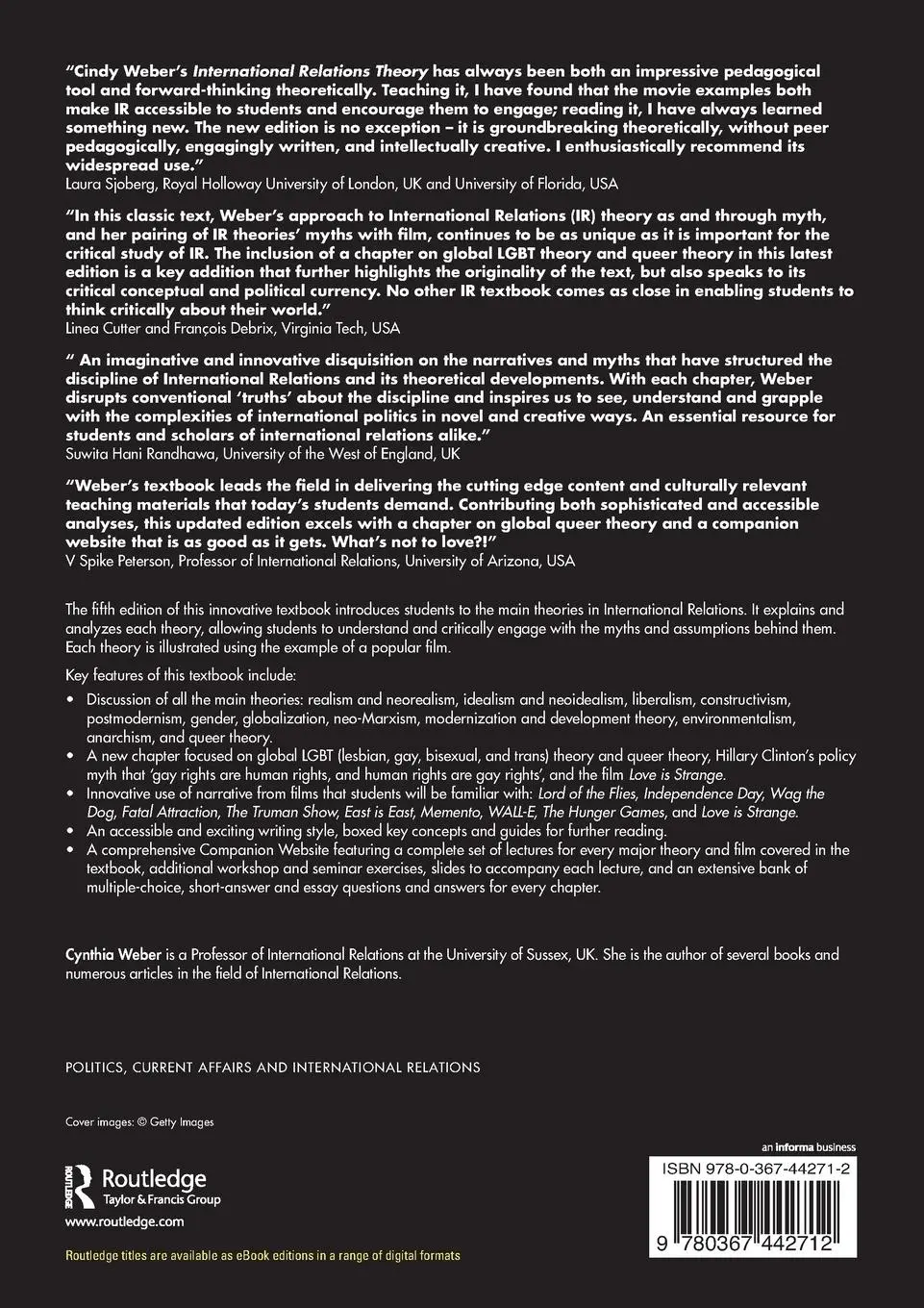 Rückseite: 9780367442712 | International Relations Theory | A Critical Introduction | Weber