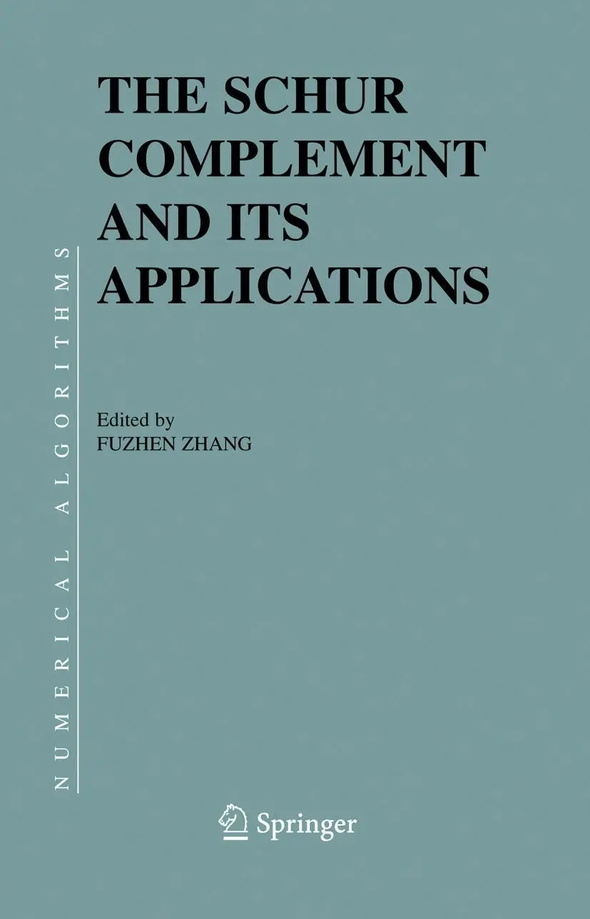 Cover: 9780387242712 | The Schur Complement and Its Applications | Fuzhen Zhang | Buch | xvi