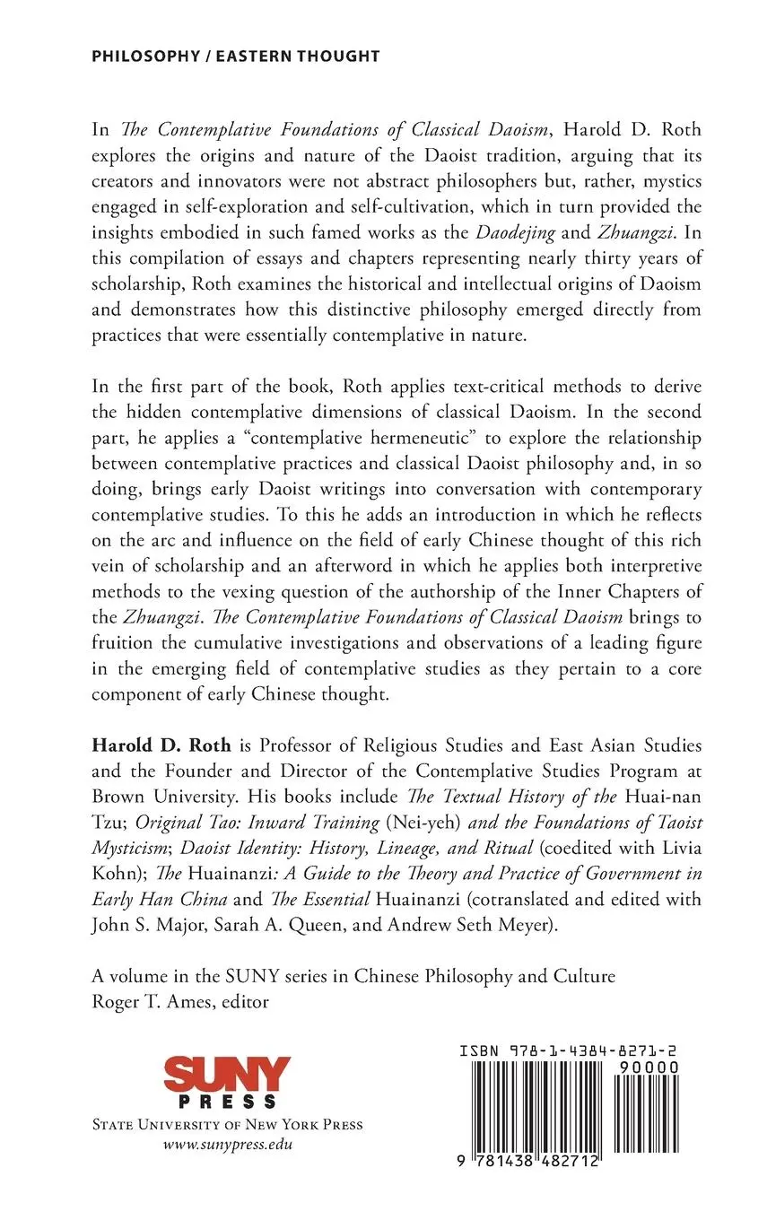 Rückseite: 9781438482712 | The Contemplative Foundations of Classical Daoism | Harold D. Roth