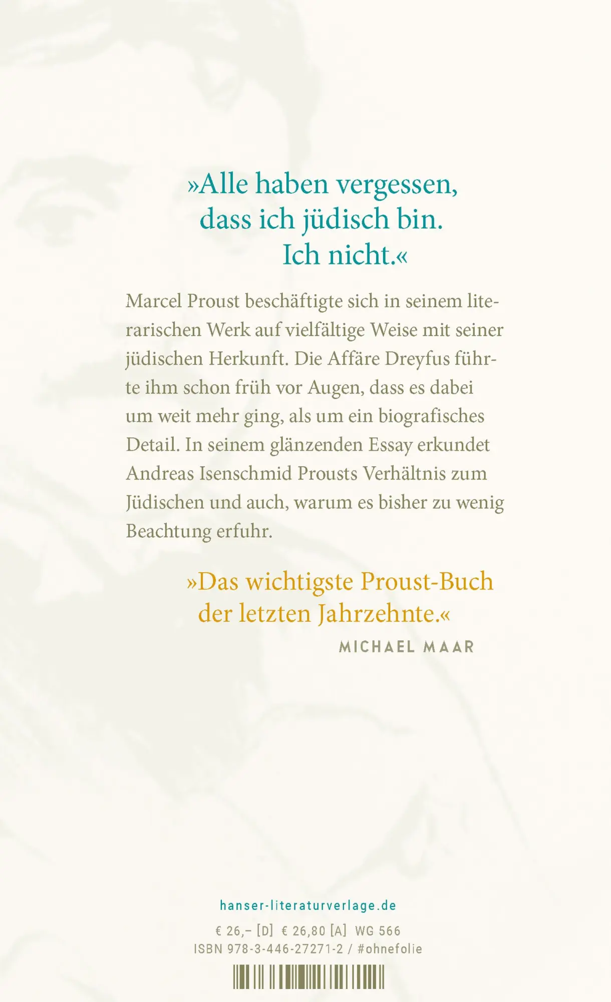 Bild: 9783446272712 | Der Elefant im Raum | Proust und das Jüdische | Andreas Isenschmid