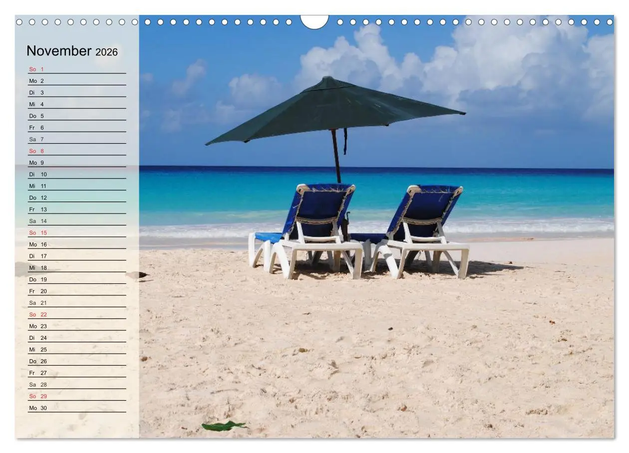 Bild: 9783516012712 | Traumstrände (Wandkalender 2026 DIN A3 quer), CALVENDO Monatskalender