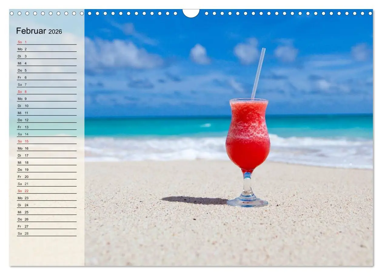 Bild: 9783516012712 | Traumstrände (Wandkalender 2026 DIN A3 quer), CALVENDO Monatskalender