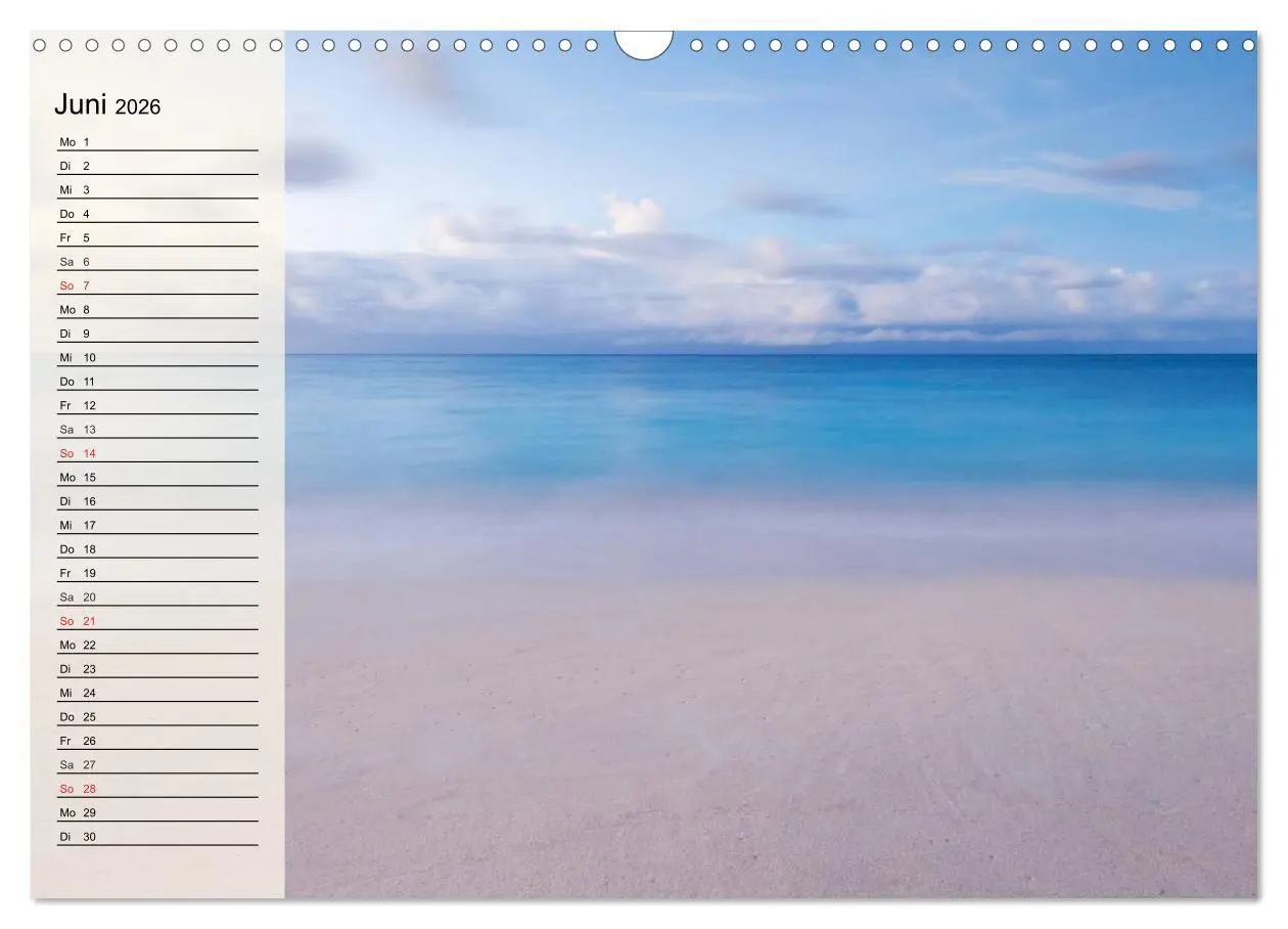 Bild: 9783516012712 | Traumstrände (Wandkalender 2026 DIN A3 quer), CALVENDO Monatskalender