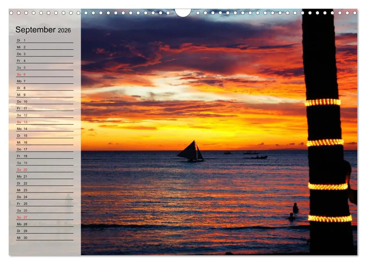 Bild: 9783516012712 | Traumstrände (Wandkalender 2026 DIN A3 quer), CALVENDO Monatskalender