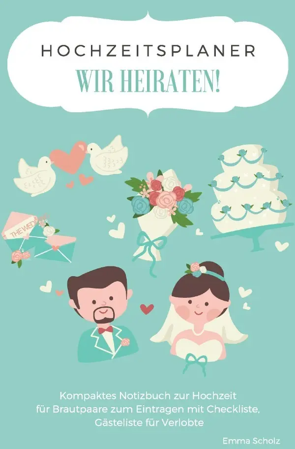 Cover: 9783750272712 | Hochzeitsplaner WIR HEIRATEN! Kompaktes Notizbuch zur Hochzeit für...
