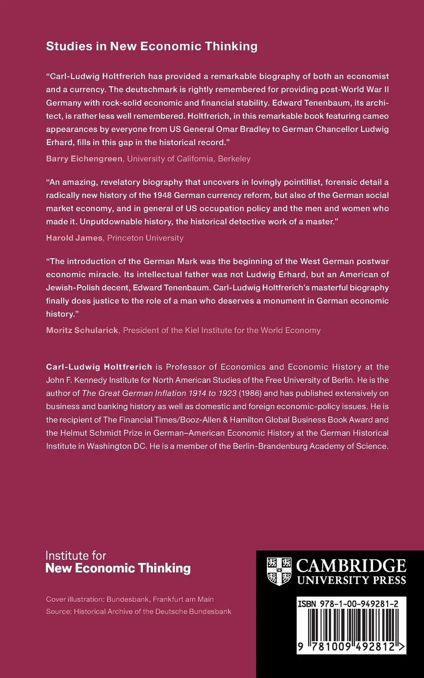 Rückseite: 9781009492812 | Edward A. Tenenbaum and the Deutschmark | Carl-Ludwig Holtfrerich