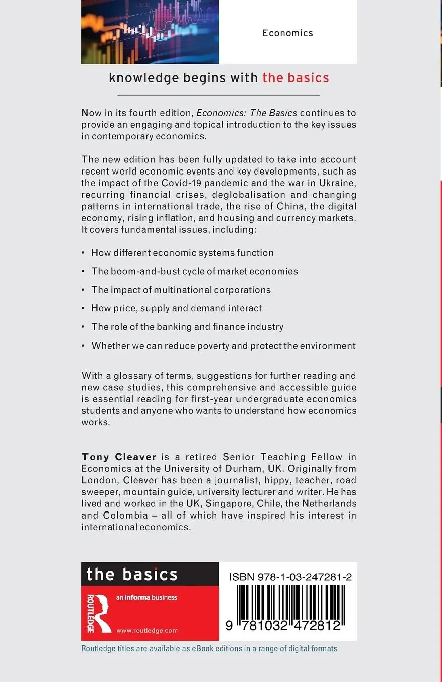 Rückseite: 9781032472812 | Economics | The Basics | Tony Cleaver | Taschenbuch | Englisch | 2023