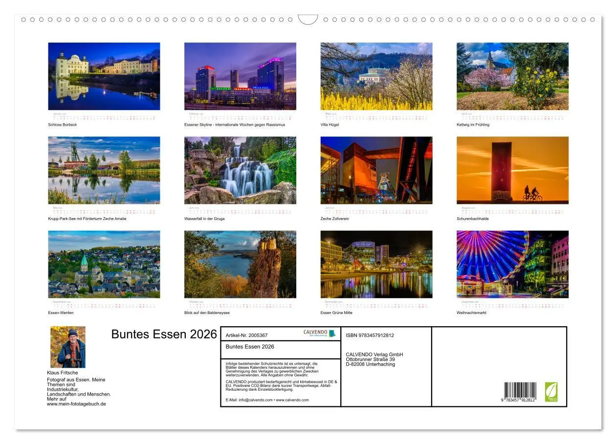 Bild: 9783457912812 | Buntes Essen 2026 (Wandkalender 2026 DIN A2 quer), CALVENDO...