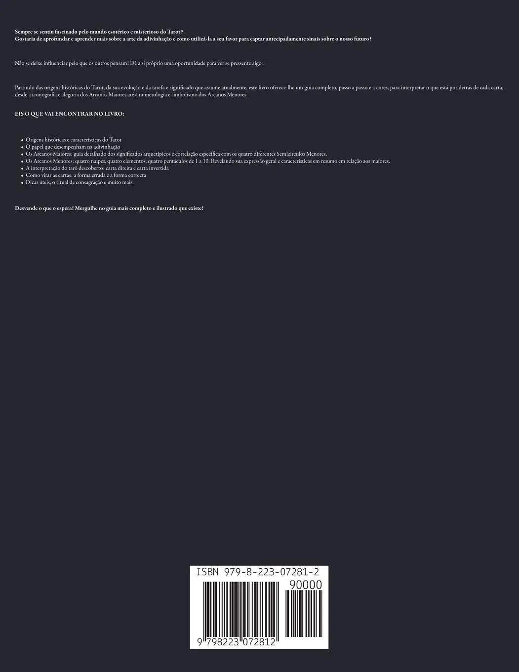 Rückseite: 9798223072812 | Tarot Para Principiantes | António Pedrinho | Taschenbuch | 2023