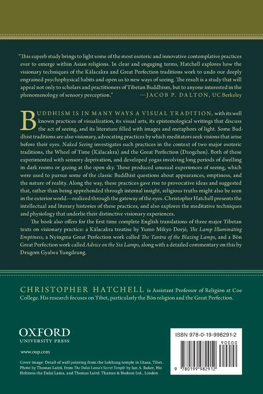Rückseite: 9780199982912 | Naked Seeing | Christopher Hatchell | Taschenbuch | Englisch | 2014