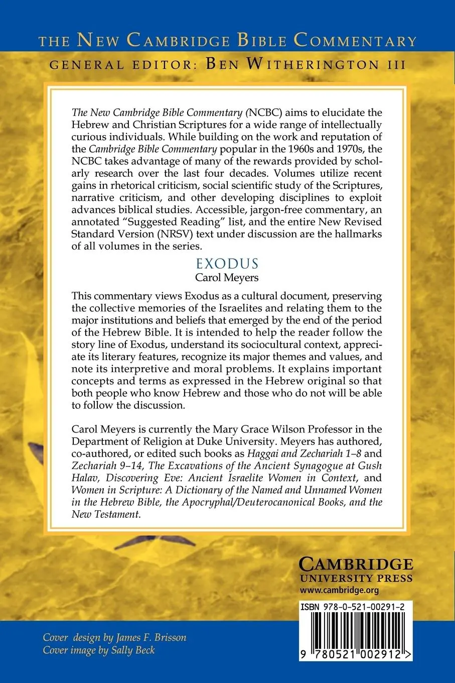 Rückseite: 9780521002912 | Exodus | Carol L. Meyers | Taschenbuch | Kartoniert / Broschiert