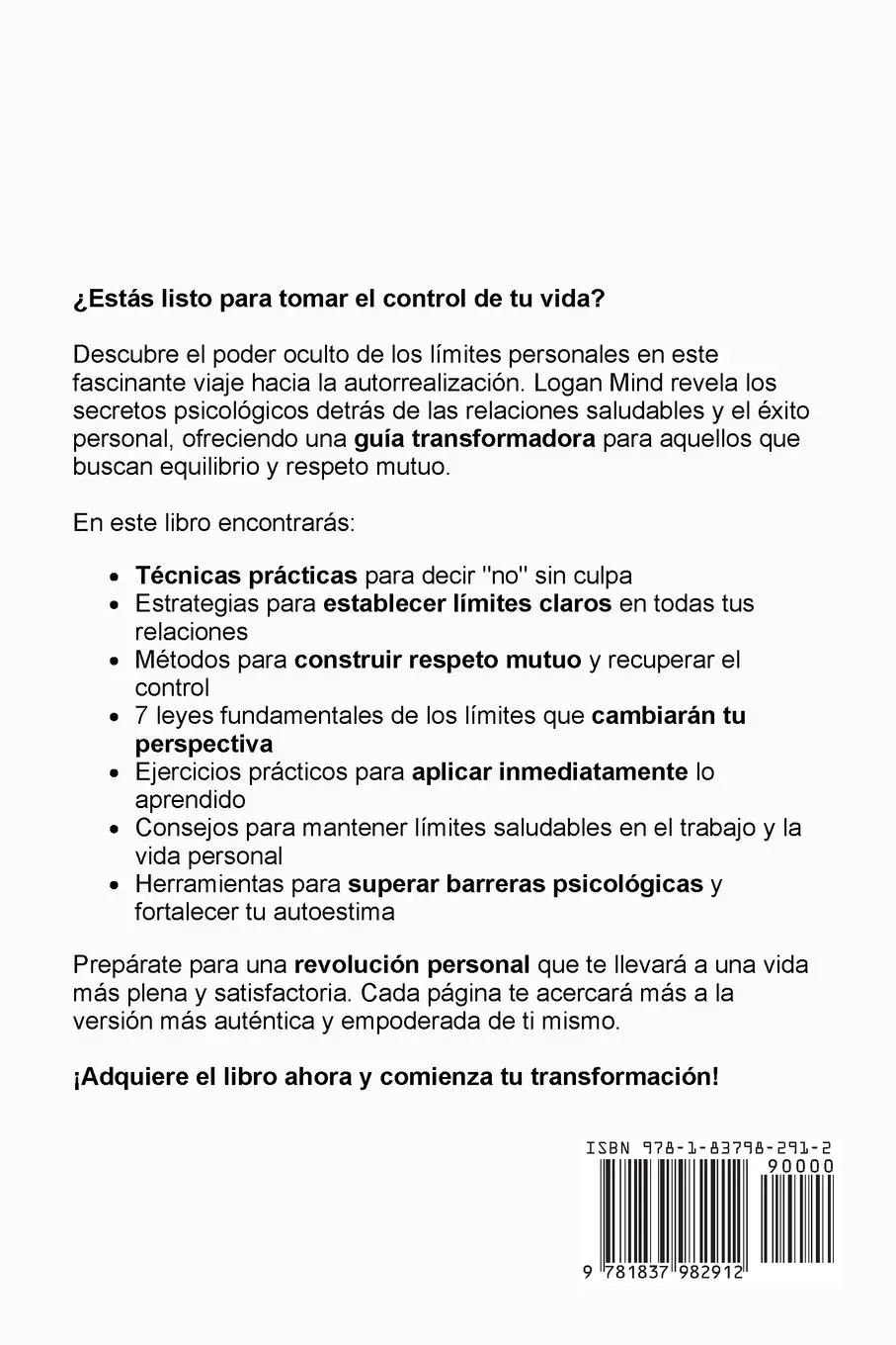 Rückseite: 9781837982912 | El Poder de los Límites | Logan Mind | Taschenbuch | Spanisch | 2024
