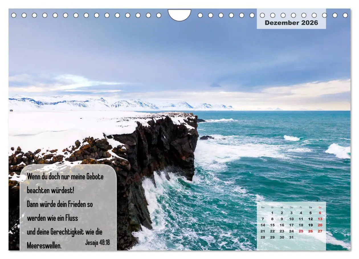 Bild: 9783457692912 | Bibelzitate, die Mut machen! (Wandkalender 2026 DIN A4 quer),...
