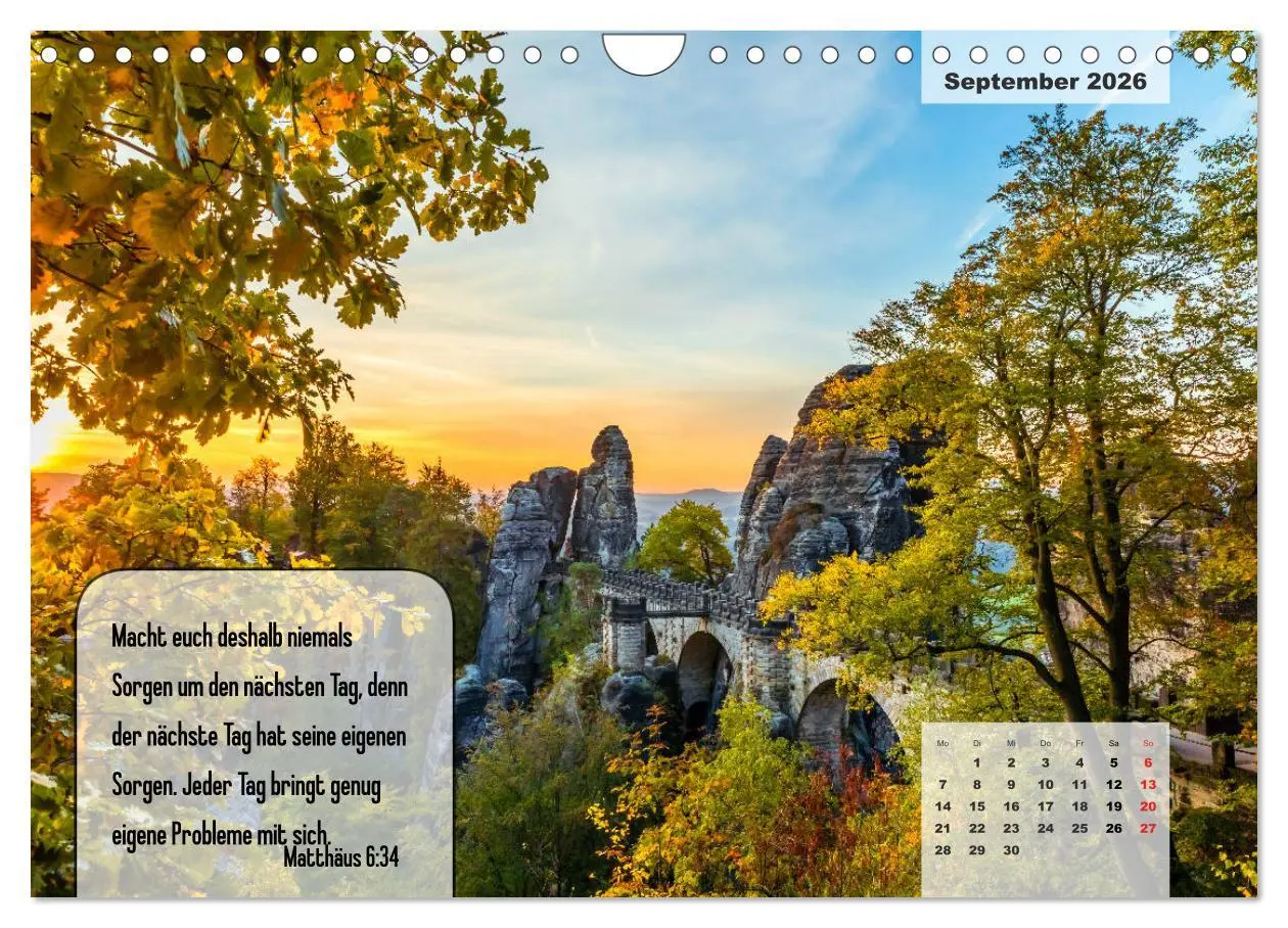 Bild: 9783457692912 | Bibelzitate, die Mut machen! (Wandkalender 2026 DIN A4 quer),...