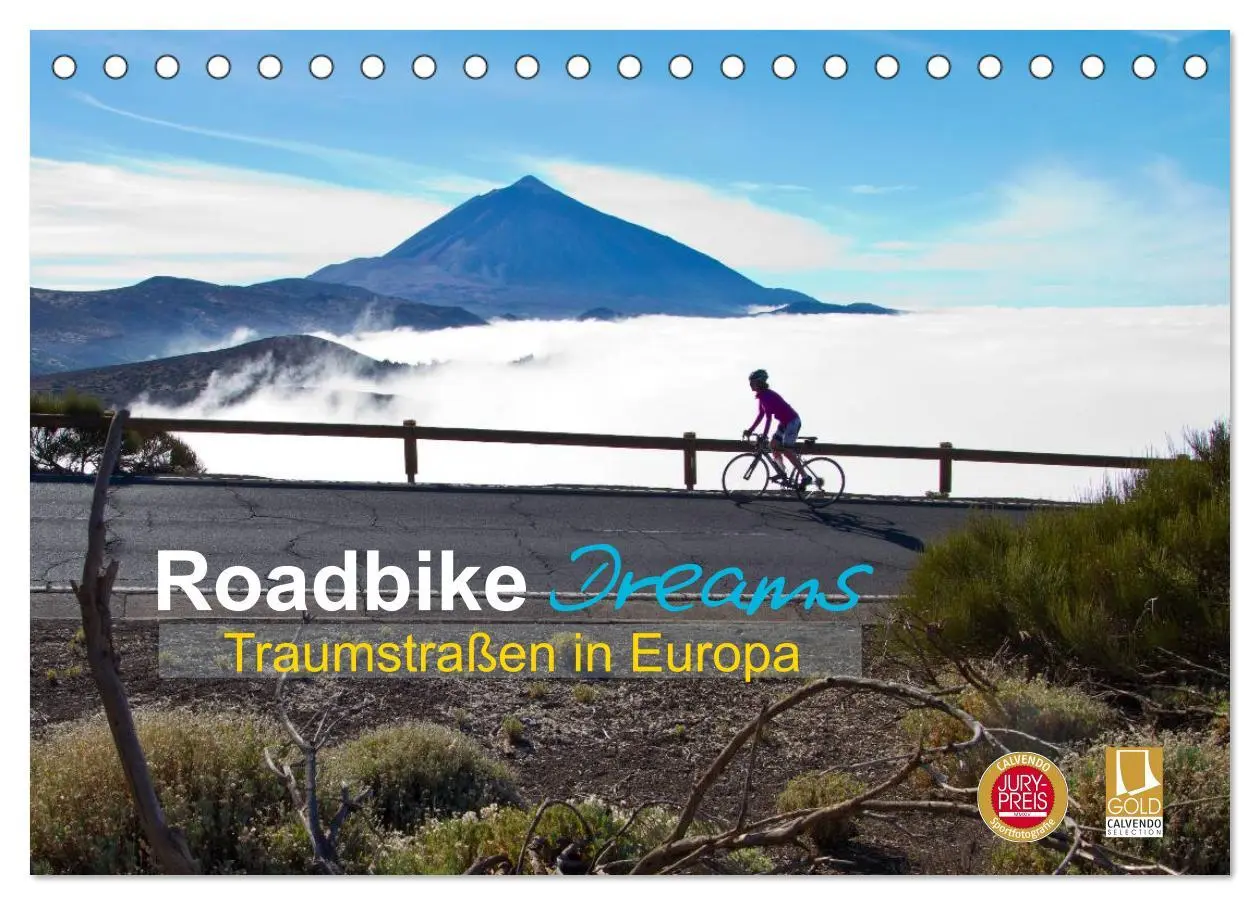 Cover: 9783516092912 | Roadbike Dreams. Traumstraßen in Europa (Tischkalender 2026 DIN A5...