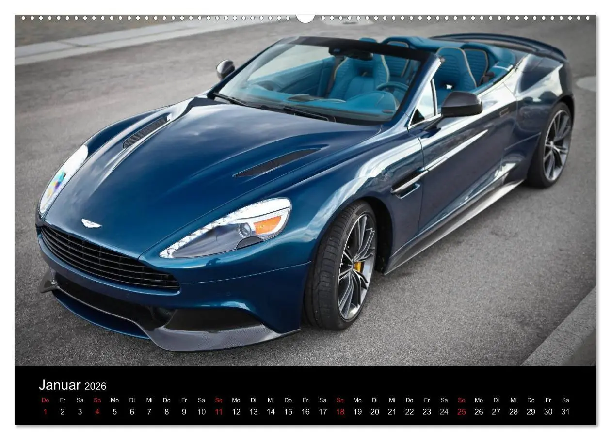 Bild: 9783516162912 | Aston Martin Vanquish Volante (Wandkalender 2026 DIN A2 quer),...