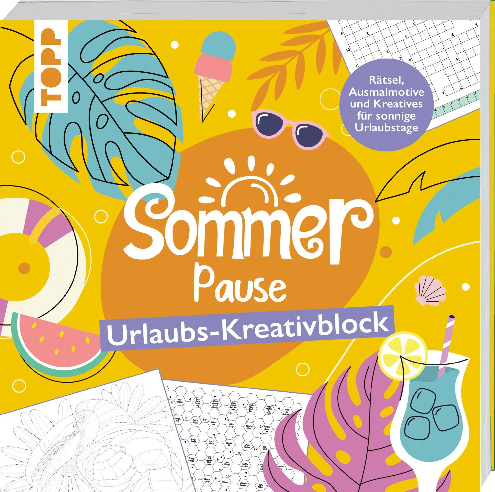 Cover: 9783735882912 | Sommer-Pause! Urlaubs-Kreativblock | Frechverlag | Taschenbuch | 2026