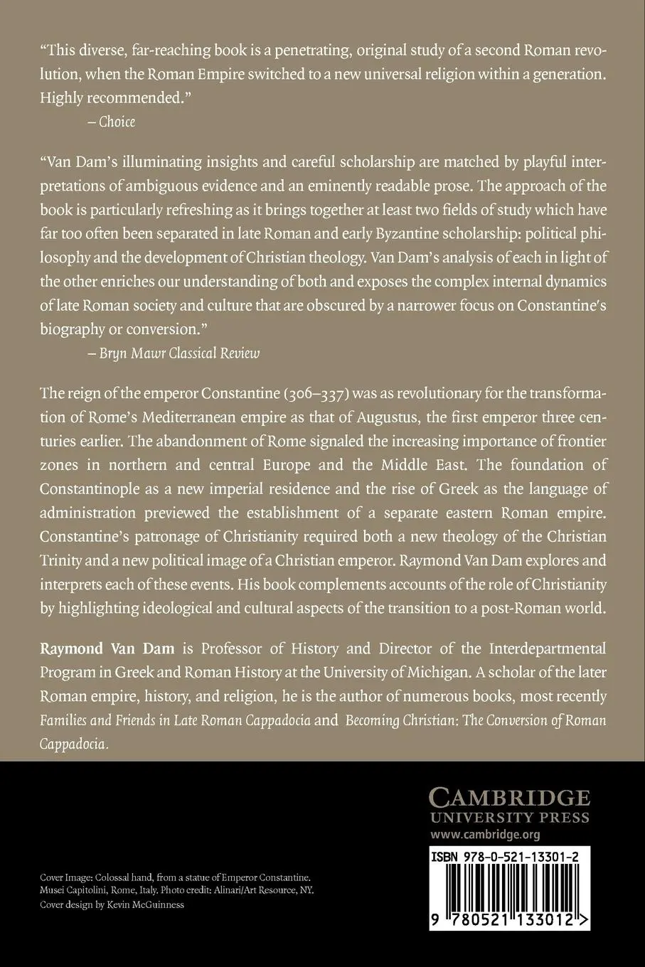 Rückseite: 9780521133012 | The Roman Revolution of Constantine | Raymond van Dam | Taschenbuch