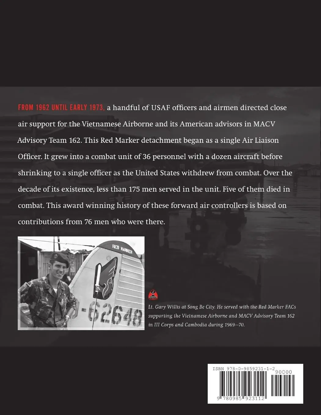 Rückseite: 9780985923112 | Red Markers, Close Air Support for the Vietnamese Airborne, 1962-1975