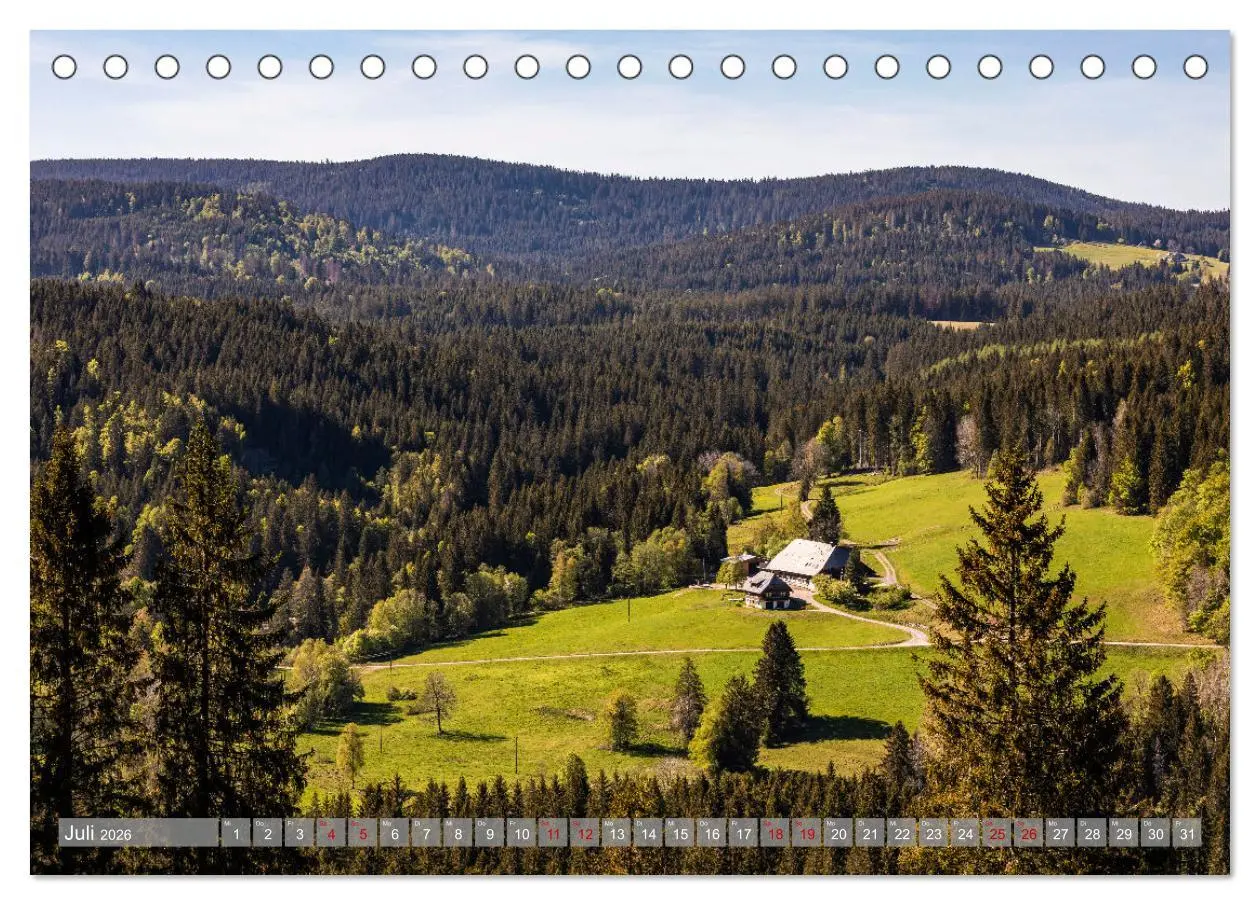 Bild: 9783457643112 | Ein Jahr im Schwarzwald (Tischkalender 2026 DIN A5 quer), CALVENDO...