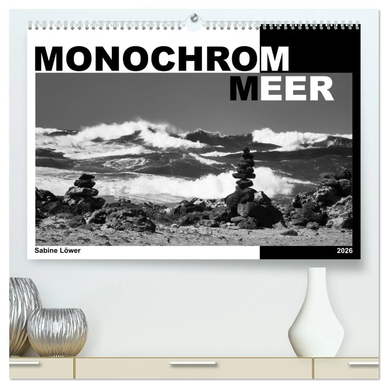 Cover: 9783457713112 | Monochrom Meer (hochwertiger Premium Wandkalender 2026 DIN A2...