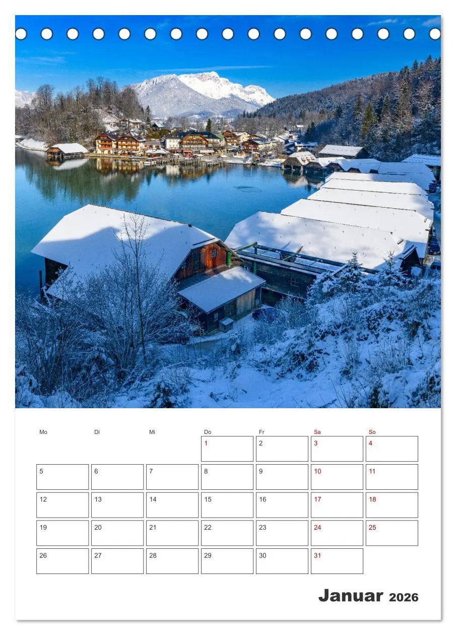 Bild: 9783516353112 | Vier Jahreszeiten im Berchtesgadener Land (Tischkalender 2026 DIN...