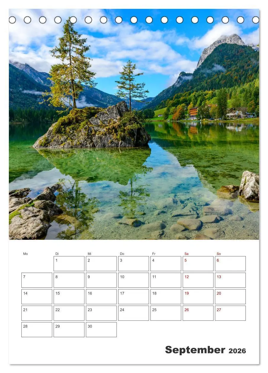 Bild: 9783516353112 | Vier Jahreszeiten im Berchtesgadener Land (Tischkalender 2026 DIN...