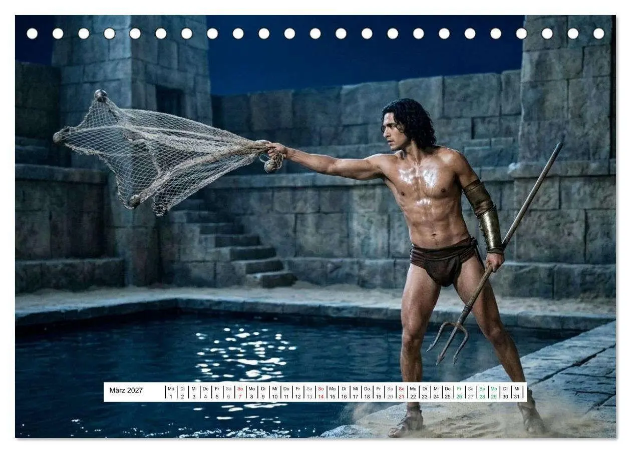 Bild: 9783516803112 | Echte Kerle - Gladiatoren (Tischkalender 2027 DIN A5 quer),...