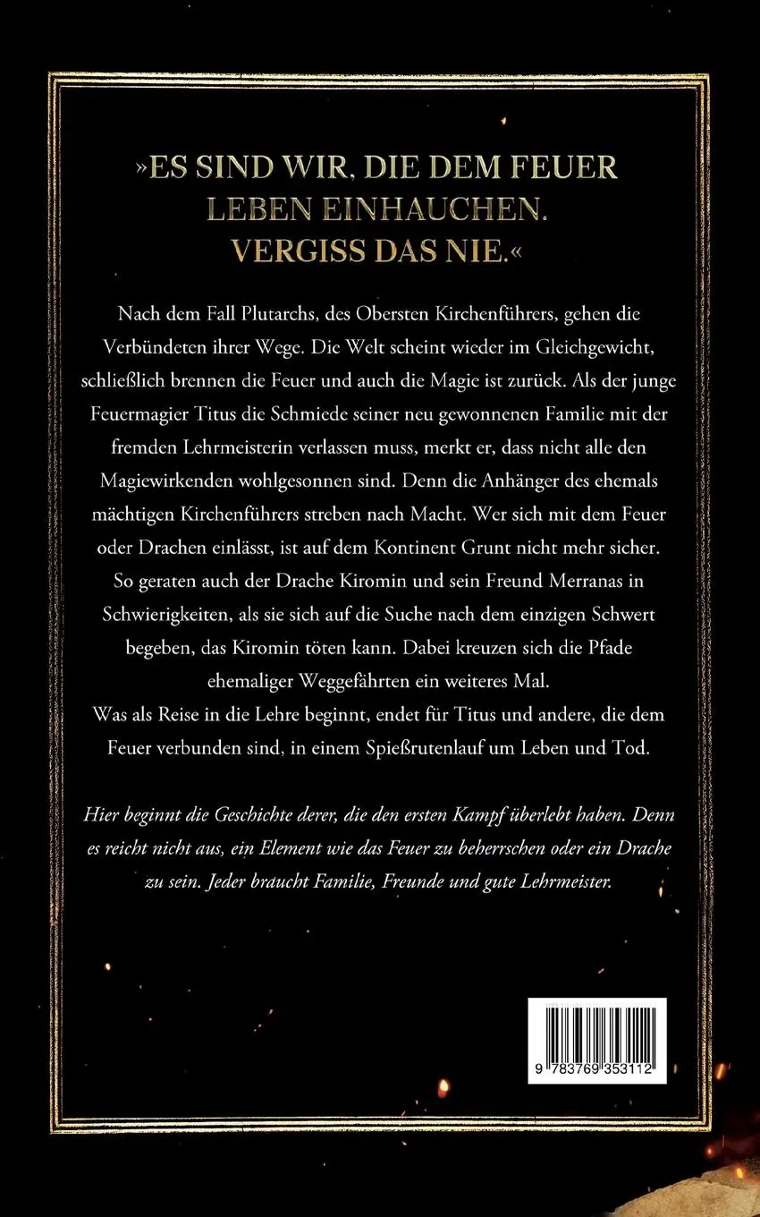 Rückseite: 9783769353112 | Flammenhetzerwut - Die ersten Funken | Teil 1 | Johanna Schließer