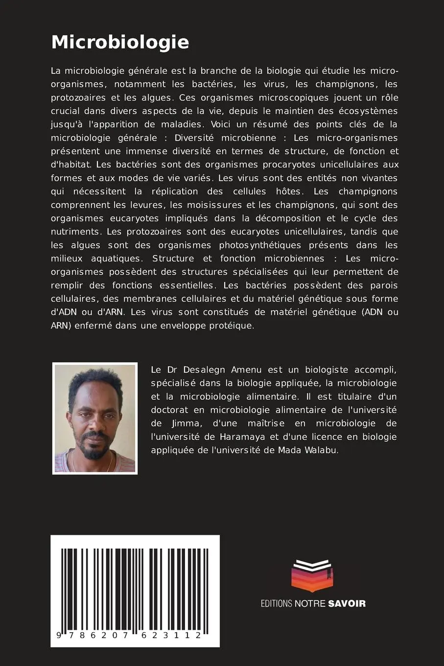 Rückseite: 9786207623112 | Microbiologie | Matériel d'enseignement de la microbiologie générale