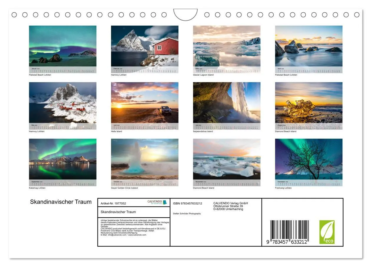Bild: 9783457633212 | Skandinavischer Traum (Wandkalender 2026 DIN A4 quer), CALVENDO...