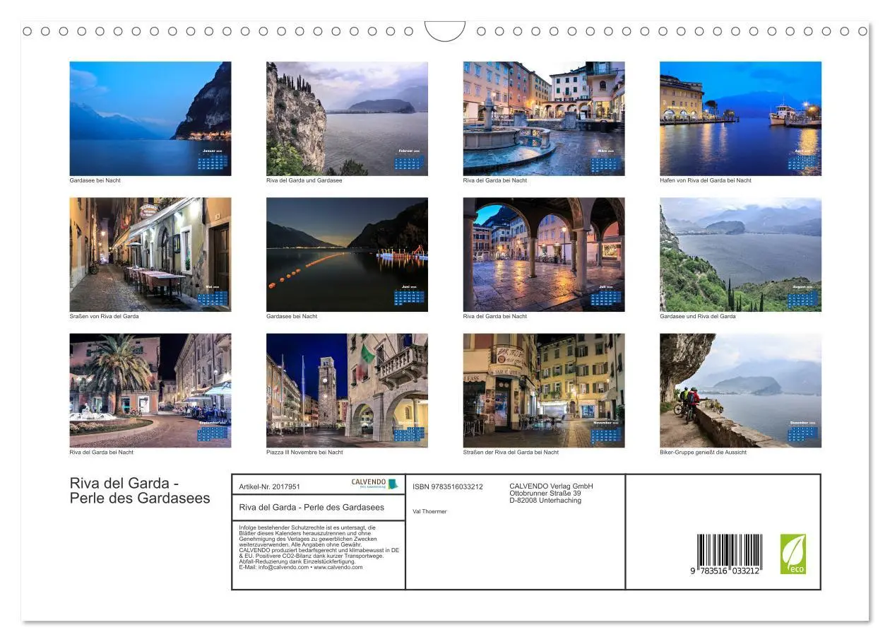 Bild: 9783516033212 | Riva del Garda - Perle des Gardasees (Wandkalender 2026 DIN A3...