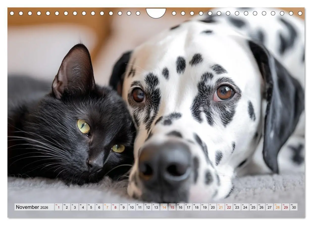Bild: 9783516653212 | Hund und Katze - Tierische Freunde (Wandkalender 2026 DIN A4 quer),...