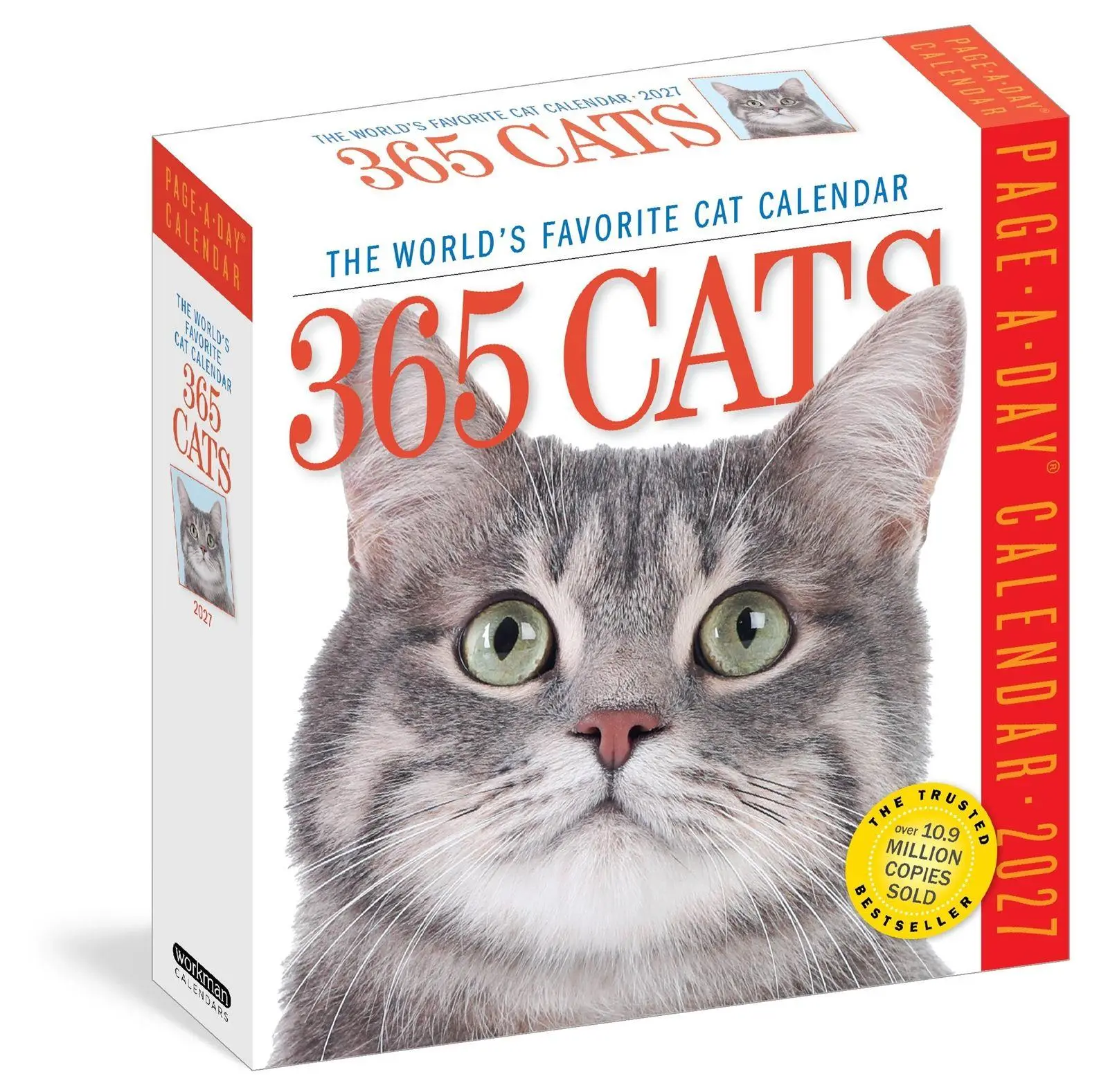 Cover: 9781523533312 | 365 Cats Page-A-Day® Calendar 2027 | The World's Favorite Cat Calendar